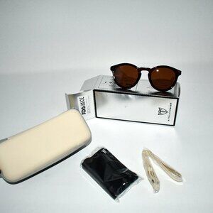 ATTCL Women’s Round Classic Polarized Sunglasses Retro UV400 Sunnies, in Brown N